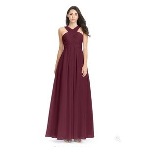 Azazie Kaleigh Dress in Cabernet